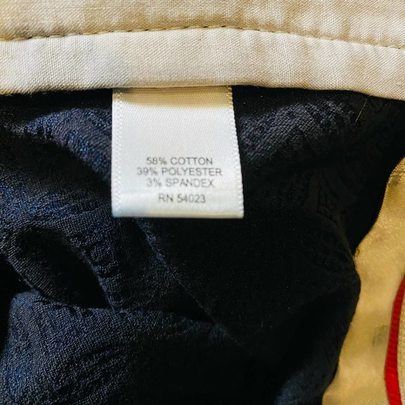 Banana Republic Symona Cropped Jacquard Classy Cotton Stretch Straight Leg Pants - Picture 8 of 12